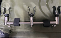 Summit Tackle Colosseum SS Pod Kit 3 Rod Adjustable + Solar Black Lite Back Rests