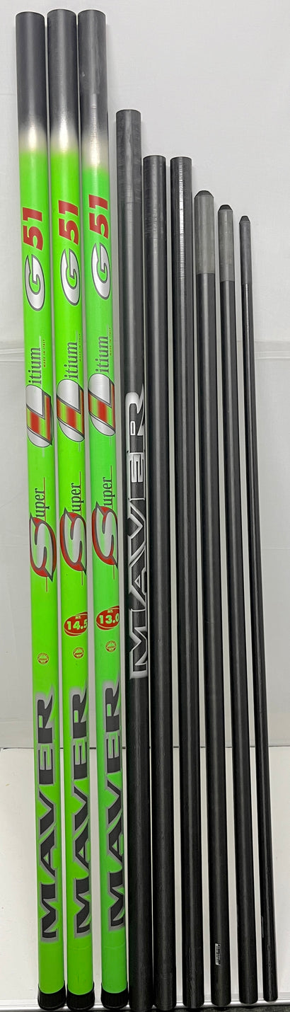 Maver Super Litium G51 16m Pole + 6 Top Kits