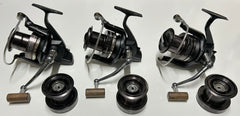 Daiwa Tournament Entoh 5500 QDA Reels + Spare Spools X3