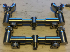 JAG 316 Stainless 2 Rod Adjustable Buzzbars + Banksticks + Lockdowns Set