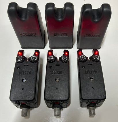 Delkim EV-D Bite Alarms Red X3