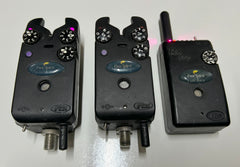 Delkim TXi Plus Bite Alarms Purple X2 + RX Pro Plus Receiver + Case