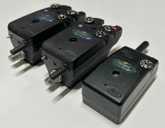 Delkim TXi Plus Bite Alarms Purple X2 + RX Pro Plus Receiver + Case