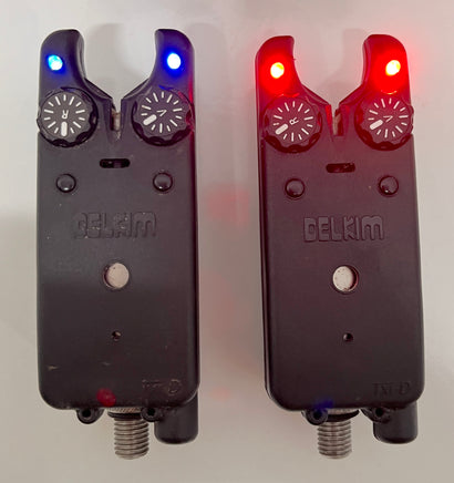Delkim TXi-D Bite Alarms Red & Blue