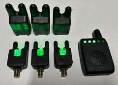 ATTs Bite Alarms Green X3 + ATTX Deluxe Receiver