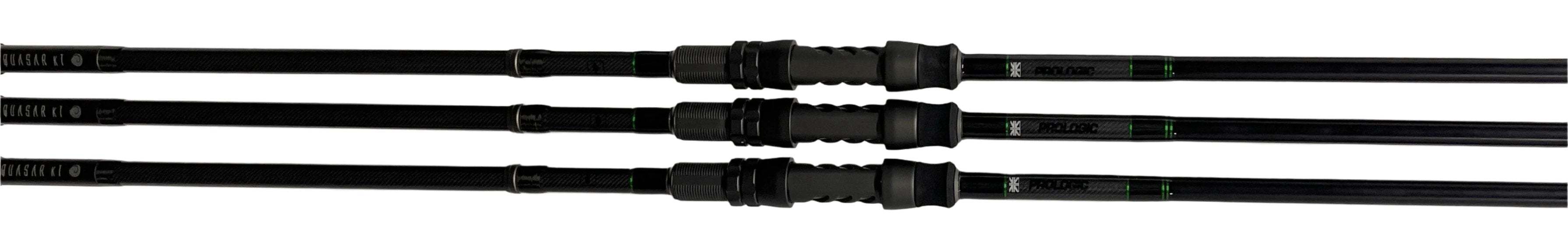 Prologic Quasar K1 12.6ft 3.50lb Custom Green Whipping Carp Rods X3