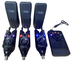 Nash Siren R3+ Bite Alarms 3 Rod Set T2993 + Siren Night Glo Bobbins *Ex-Display*