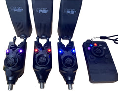 Nash Siren R3+ Bite Alarms 3 Rod Set T2993 + Siren Night Glo Bobbins *Ex-Display*