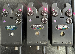 Delkim TXi Plus Bite Alarms Purple X3 + RX Pro Plus Receiver