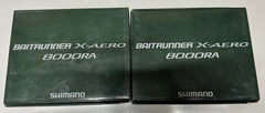 Shimano Baitrunner X-Aero 8000 RA Reels + Boxes + Spare Spools X2
