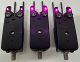 Delkim EV-D Bite Alarms Purple X3 + Snag Ears