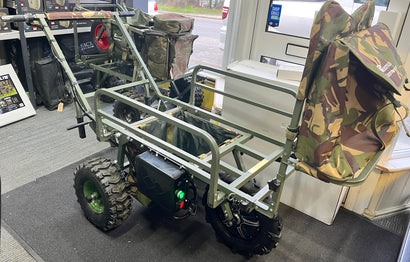 Carp Porter Big Boy Tri Porter DPM + Elec-Trek Outpace 40v Electric Barrow