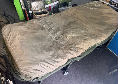Nash Indulgence 4 Leg Bedchair + Frostbite+ Subzero Sleeping Bag