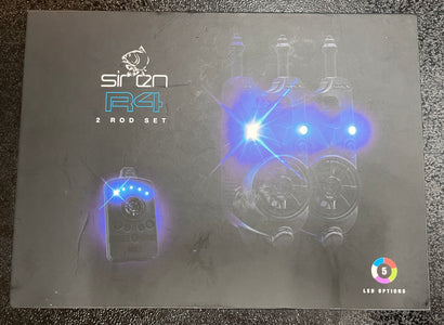 Nash Siren R4 Bite Alarms 2 Rod Set T2982 + Night Glo Bobbins + Night Glo Swingers