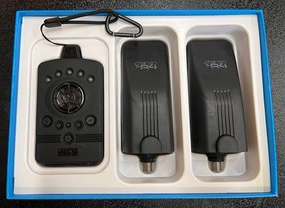 Nash Siren R4 Bite Alarms 2 Rod Set T2982 + Night Glo Bobbins + Night Glo Swingers