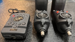 Nash Siren R4 Bite Alarms 2 Rod Set T2982 + Night Glo Bobbins + Night Glo Swingers