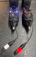 Nash Siren R4 Bite Alarms 2 Rod Set T2982 + Night Glo Bobbins + Night Glo Swingers