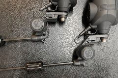 Nash Siren R4 Bite Alarms 2 Rod Set T2982 + Night Glo Bobbins + Night Glo Swingers