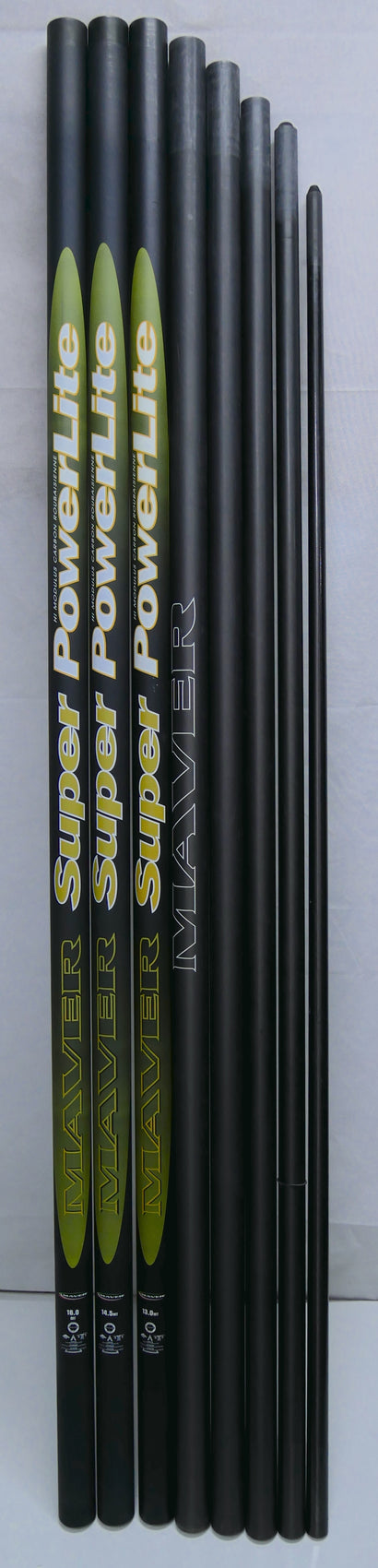 Maver Super PowerLite 16m Pole + 3 Top Kits + 1 Cup Kit