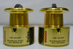 Daiwa Tournament Whisker SS 2600 Reels X2 + Weston Spools + Stickers + Handles + Speed Caps