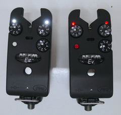 Delkim EV Plus Bite Alarms Red & White + D-Lok's
