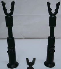 Fox Black Label 3 Rod Adjustable Buzzbars + Bankstick Set