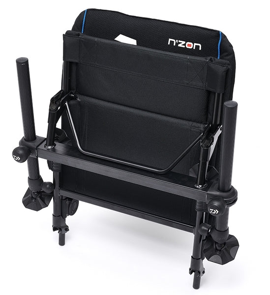 Chaise De Pêche Daiwa Bivouac Feeder N Zon – Noire, Légère Et Pliante – Pour Pêche Au Feeder