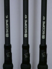 Nash Scope 10ft 3.5lb Shrink Handle Carp Rods X3