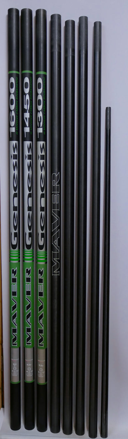 Maver Genesis 16m Pole + 5 Top Kits & 1 Cup Kit