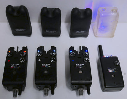 Delkim TXi Plus Bite Alarms X3 + Snag Ears + Receiver
