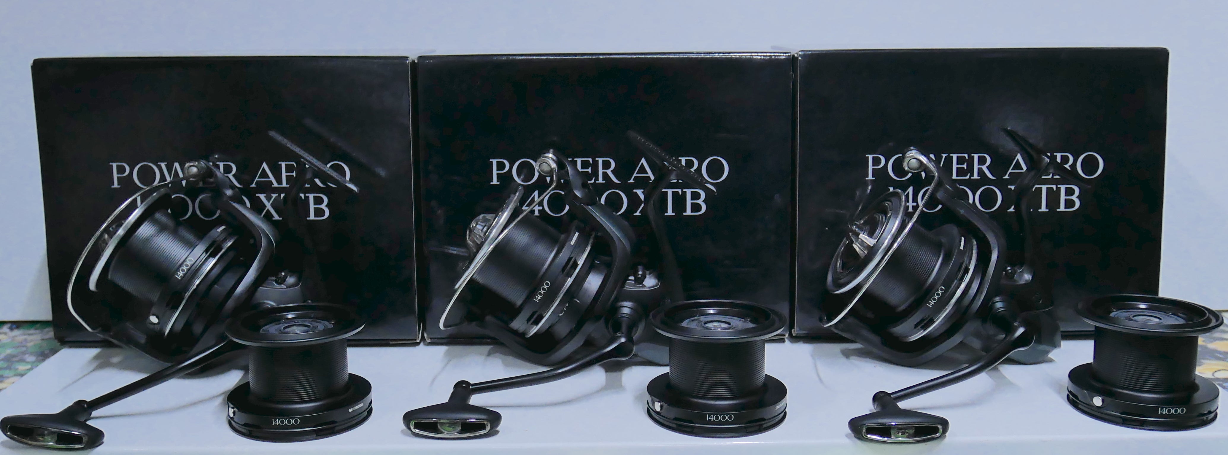 Shimano Power Aero 14000 XTB Reels X3
