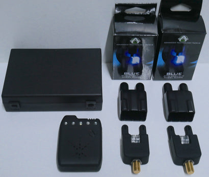 Atts i.W (Illuminated Wheel) Bite Alarms Blue + Receiver *Ex-Display*