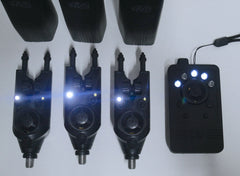 Nash Siren R3 Bite Alarms + Receiver + Presentation Case