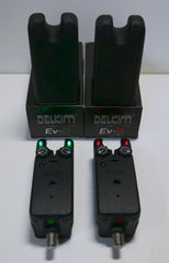 Delkim EV-D Bite Alarms Green & Red