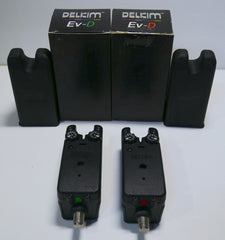 Delkim EV-D Bite Alarms Green & Red