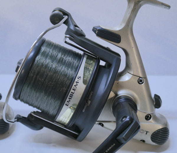 daiwa emblem pro ex 5500 spinning reel silver Emblem-S 5500T Reels X2 – Fish For Tackle Bass Fishing Lure, Fishing Built for the surfcaster Size or Variant:Silver Right Hand reel grip