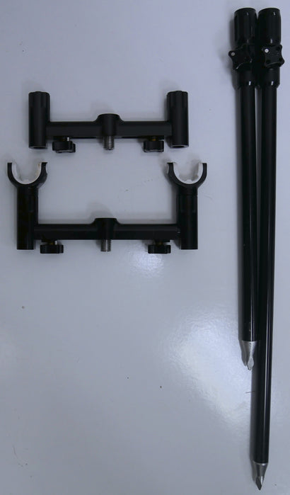 Jag Products Black 2 Rod Adjustable Buzzbar & Bankstick Set