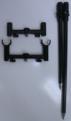 Jag Products Black 2 Rod Adjustable Buzzbar & Bankstick Set