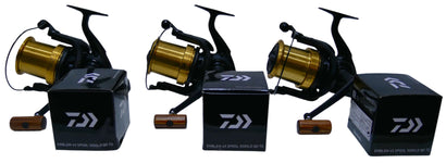 Daiwa Emblem 45 SCW 5000C QD Reels + Spare Spools X3
