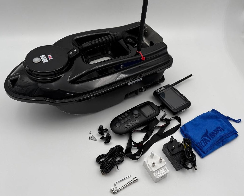 Boatman Actor MK4i Pro V2 GPS And Sonar Black Bait Boat *Ex-Display*
