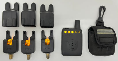 ATTS i.W Bite Alarms Yellow X3 + ATTX Deluxe Receiver
