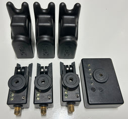 Steve Neville MK3 Remote Bite Alarms + Covers X3 + Receiver
