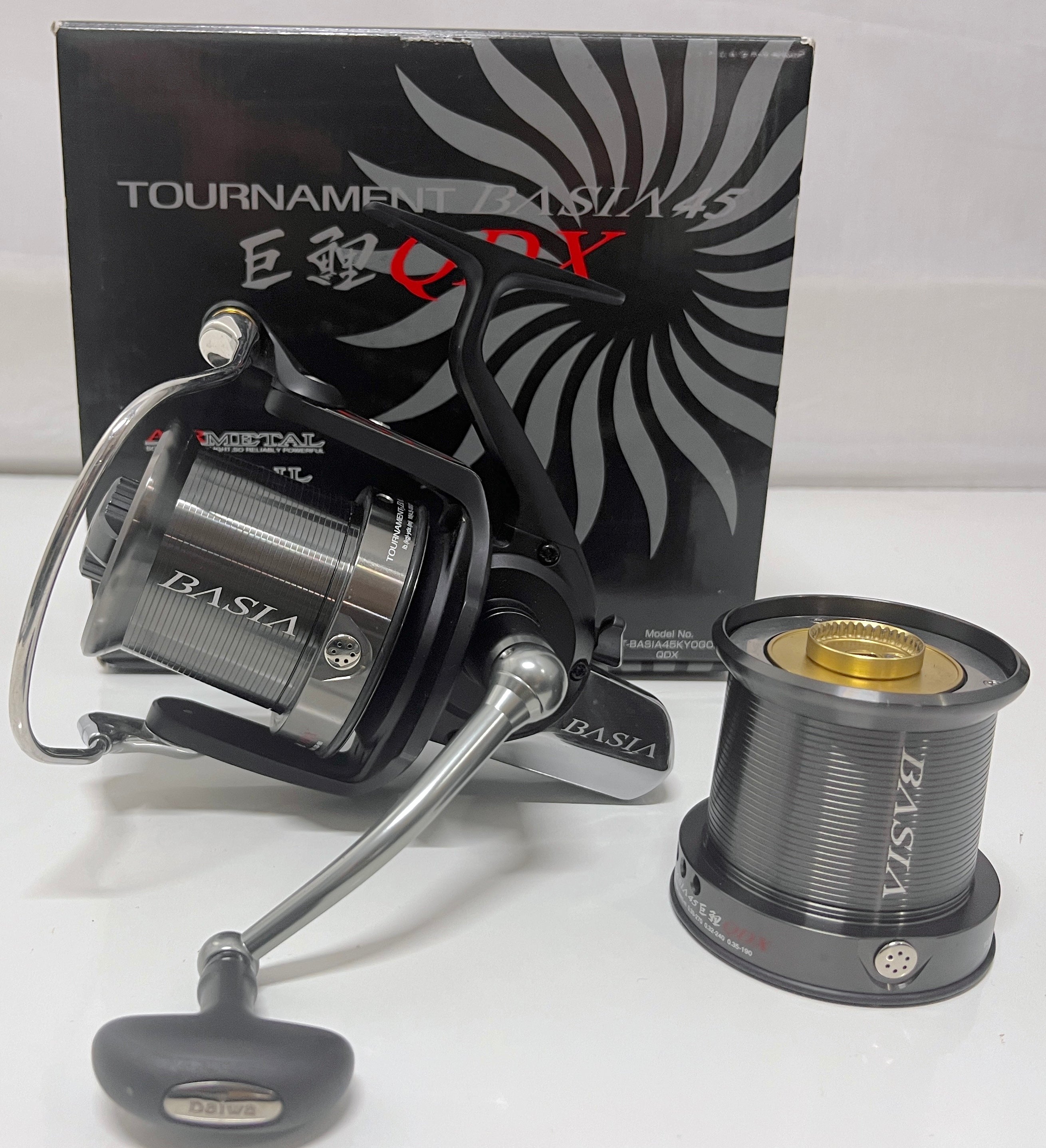 daiwa basia qdx reels Daiwa Tournament Basia 45 QDX Reel + Box + Spare Spool – Fish For Tackle