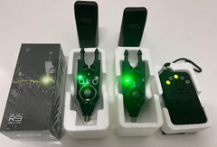 Nash Siren R3 Bite Alarms Green X3 + Receiver *Ex-Display*