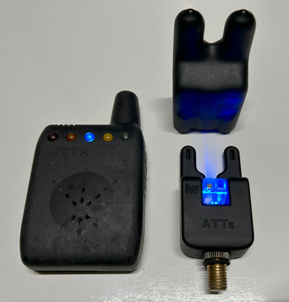 Atts i.W Underlit Bite Alarm Blue + Deluxe Receiver