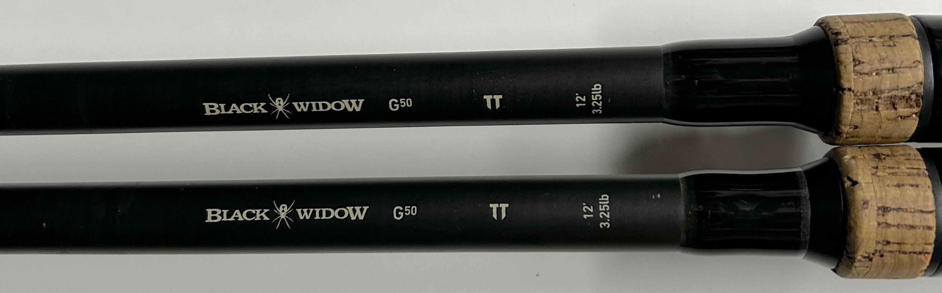 daiwa black widow g50 carp fishing rods Daiwa Black Widow G50 TT 12ft 3.25lb Carp Rods X2 BWC2314-TT – Fish For Tackle
