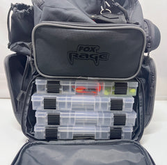 Fox Rage Rucksack + Soft Baits + Jig Heads + Tools Drop Shot