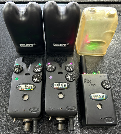 Delkim TXi Plus Bite Alarms X2 + RX Pro Plus Receiver