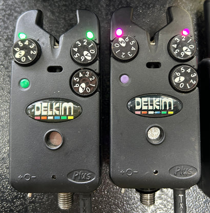 Delkim TXi Plus Bite Alarms X2 + RX Pro Plus Receiver