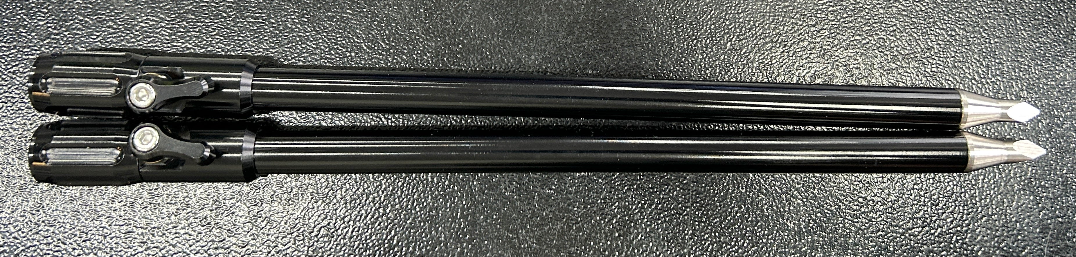 JAG Adjustable Prolite Black Banksticks 11 Inch X2